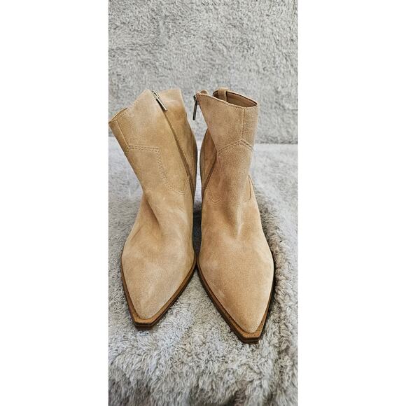 Tan Suede Ankle Boots - Picture 2 of 10